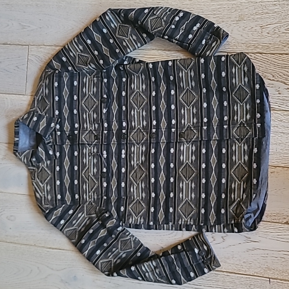 🦉Pendleton Aztec Shirt Jacket cotton lined mens xs